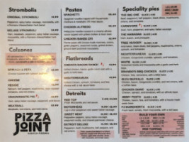 The Pizza Joint menu