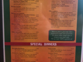 Los Caminos menu