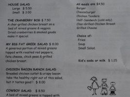 Annabelle's Cafe menu