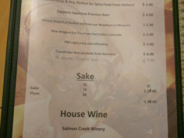 Thai Palace menu