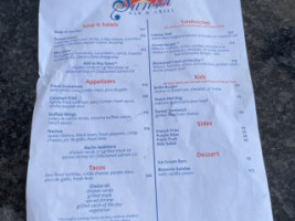 Sunset And Grill menu