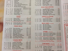 Lucky China menu