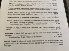 Sautee Trail Cafe menu