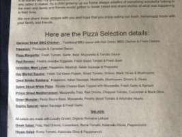 North End Pizzeria menu