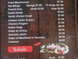 Reno's Pizzeria menu