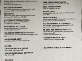 Anchor In Grill menu