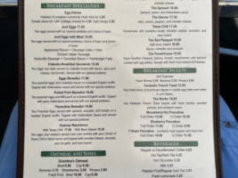 Marston's Pasadena menu