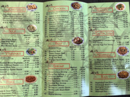 Chinese Cafe menu