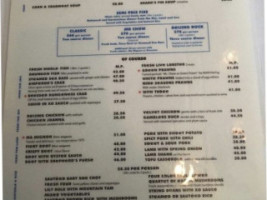 Mr Chow menu