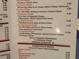 Sidewalks Saloon Grill menu