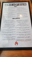 Area Four menu