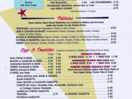 Thomas's Ham Eggery Diner menu