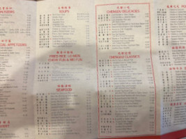 Szechuan House menu