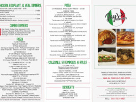 Jay's Pizza Pasta menu