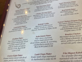 Kabobji menu