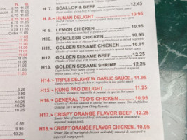 China 1 menu