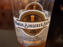 Famous Burgers Brew menu