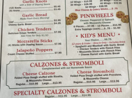 Pizza City menu