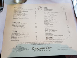 Chicago Cut Steakhouse menu