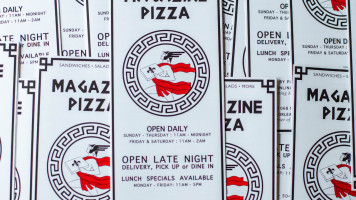 Magazine Pizza menu