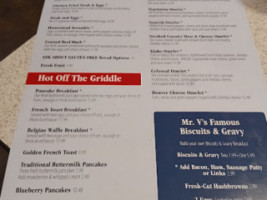 Mr. V's Family menu