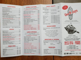 Gee N Jays menu