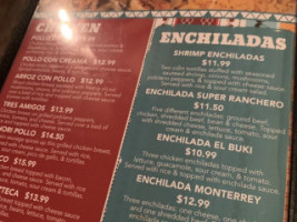 Monterrey Mexican Grill menu