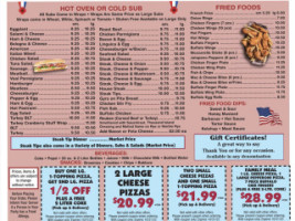 Georgio's House Of Pizza menu