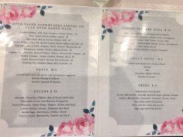 Green Pear Cafe' menu