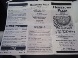 Hometown Pizza menu