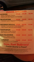 Vieux Carre Pizza menu