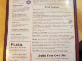 Local Myth Pizza menu