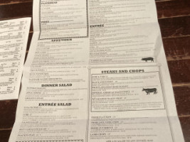 The Saddle Room menu