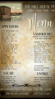 The Mill House Pub menu