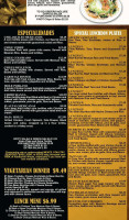 El Dorado Mexican Grille menu