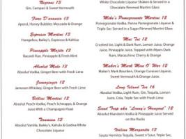 Ottavio's Italian menu