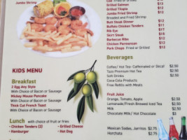 The Olive Cafe Llc menu