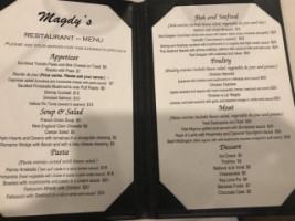 Magdy's menu