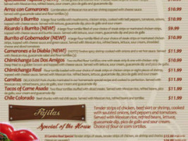 El Camino Real menu