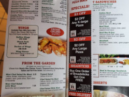 J J's Pizza Shack menu