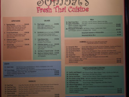 Sombat's Fresh Thai Cuisine menu