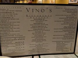 Vino's menu