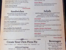 Wheel House Pizzeria Pub menu