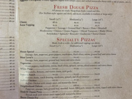 Ciro's Pizza E Cucina menu