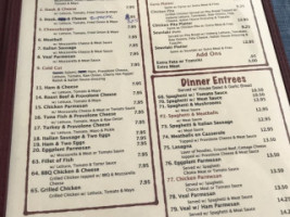 Astoria Pizza menu