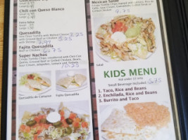 Arturos Mexican menu