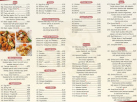 Oriental Express menu