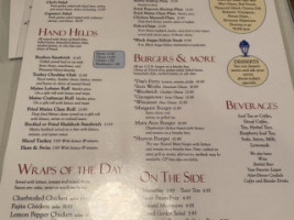 J R Maxwell Co. menu