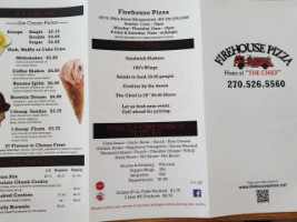 Firehouse Pizza menu