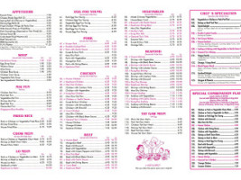 Hunan Joy menu